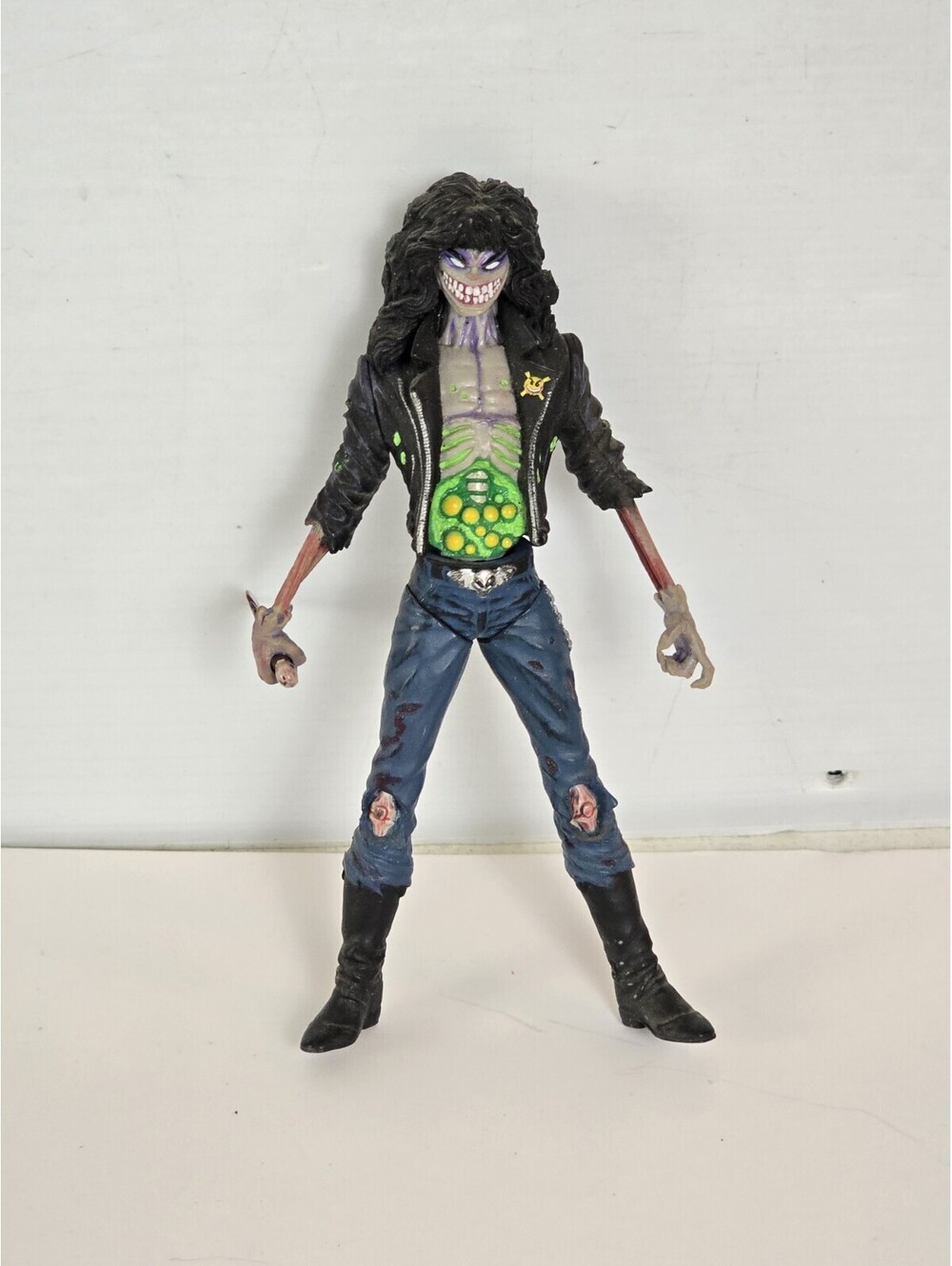 1997 MOORE CHAOS! COMICS 'EVIL ERNIE' ACTION FIGURE WITH KNIFE 6" TALL